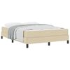 vidaXL Boxspringbett Creme 160 x 200 cm Stoff