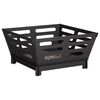 vidaXL Feuerstelle Schwarz 60 x 60 x 30 cm Stahl