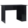 vidaXL Schreibtisch Hochglanz-Schwarz 110x60x73 cm Holzwerkstoff