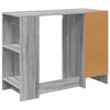 vidaXL Schreibtisch Graues Sonoma 100 x 40 x 75 cm Holzwerkstoff