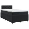 vidaXL Boxspringbett mit Matratze Schwarz 120 x 190 cm Samt