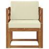 vidaXL Outdoor-Sofagarnitur Massives Akazienholz und Polyester