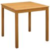 vidaXL Esstisch 75 x 75 x 75 cm Massivholz Eiche Natur Quadratisch