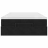 vidaXL Ottoman-Bett mit Matratze Schwarz 120x190 cm Samt