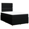 vidaXL Boxspringbett mit Matratze Schwarz 120x190 cm Stoff