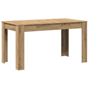 vidaXL Esstisch Artisan-Eiche 140x74,5x76 cm Holzwerkstoff
