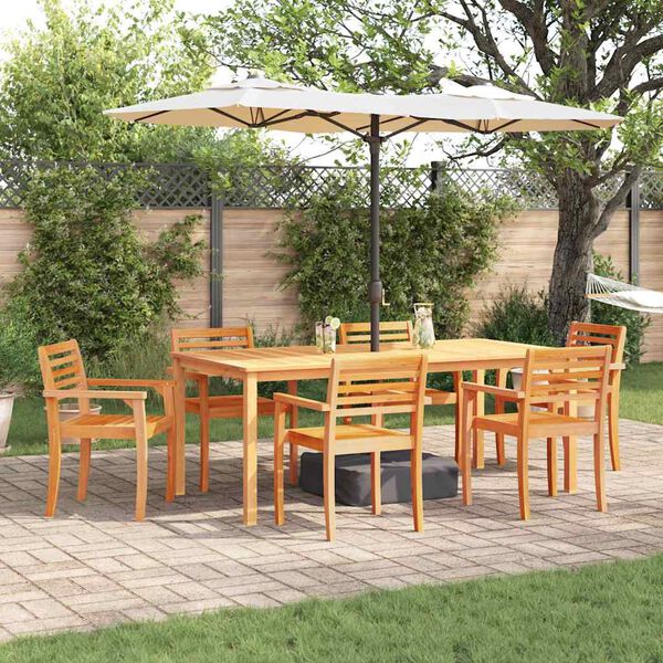 vidaXL Garten Essgruppe 9 pcs Braun Massivholz Akazie