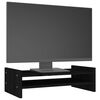 vidaXL Monitorst&auml;nder Schwarz 50x27x15 cm Massivholz Kiefer