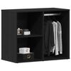 vidaXL Kosmetikschrank mit Regal Schwarz Eichen-Optik 80 x 40 x 65 cm