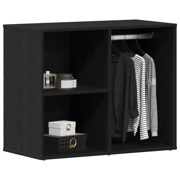 vidaXL Kosmetikschrank mit Regal Schwarz Eichen-Optik 80 x 40 x 65 cm