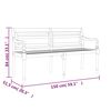 vidaXL Batavia-Bank mit Grauem Kissen 150 cm Massivholz Teak