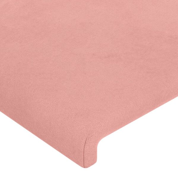 vidaXL Kopfteil Rosa 90x5x78/88 cm Samt