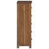 vidaXL Kommode mit Schubladen Braun 45 x 35 x 110 cm Massivholz Teak