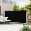 vidaXL Seitenmarkise Ausziehbar 180x500 cm Schwarz