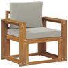 vidaXL Outdoor-Sofa Massives Akazienholz und Polyester