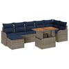 vidaXL Garten-Sofa-Set 8 stk. Grau und Marineblau