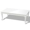 vidaXL Couchtisch 115×65×42 cm Hochglanz Weiß