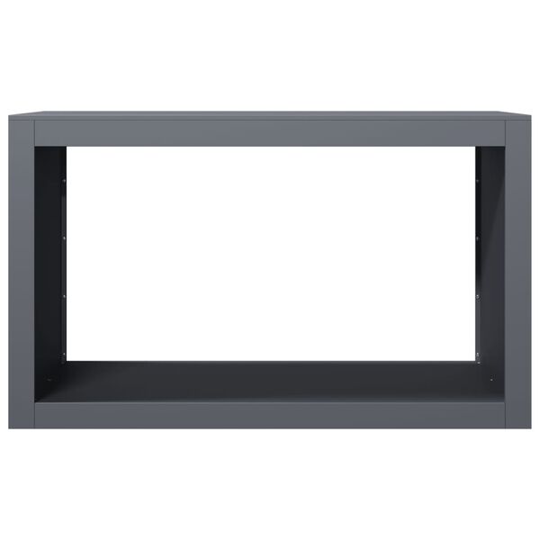 vidaXL Brennholzregal Anthrazit 100x40x60 cm Stahl