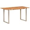 vidaXL Esstisch 140&times;70&times;76 cm Akazie-Massivholz
