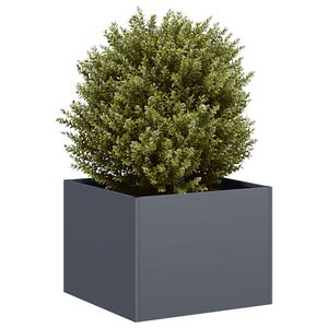 vidaXL Pflanzgef&auml;&szlig; Anthrazit 40x40x30 cm Stahl