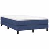 vidaXL Boxspringbett mit Matratze Blau 120x190 cm Stoff