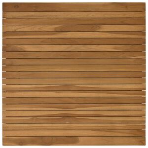 vidaXL Tischplatte 80 x 80 x 3,5 cm Quadratisch Massives Teakholz