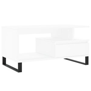 vidaXL Couchtisch Wei&szlig; 90x49x45 cm Holzwerkstoff
