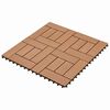 vidaXL Terrassenfliese 22 pcs Braun 30 x 30 cm WPC