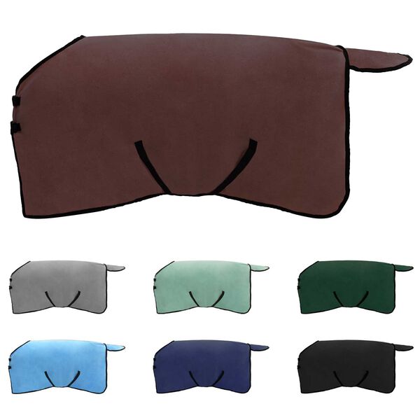 vidaXL Pferdedecke Volles Dunkelbraun Polyester