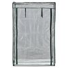 FLO Gew&auml;chshaus 100x50x150 cm Transparent und Gr&uuml;n