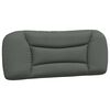 vidaXL Bett mit Matratze "Hvar" Dunkelgrau 100x200 cm Stoff