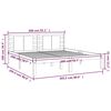 vidaXL Massivholzbett Grau Kiefer 200x200 cm