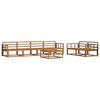 vidaXL Outdoor-Sofagarnitur 7 pcs Natur Massivholz Akazie