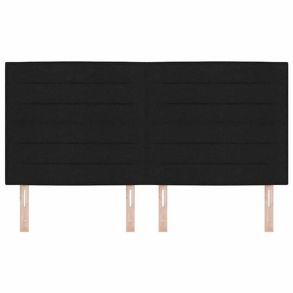 vidaXL Kopfteil Schwarz 180 cm Stoff