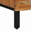vidaXL Sideboard mit Regal Natur 80 x 33,5 x 75 cm Massivholz Akazie