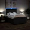 vidaXL Boxspringbett mit Matratze Schwarz 140x190 cm Stoff