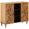 vidaXL Stauraumschr&auml;nke Braun 90 x 33,5 x 75 cm Massivholz Mango