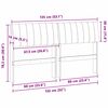 vidaXL Gepolstertes Kopfteil Hellgrau 135 cm Massives Kiefernholz