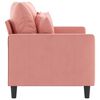 vidaXL 2-Sitzer-Sofa Rosa 120 cm Samt