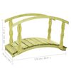 vidaXL Gartenbrücke B-Ware 170x74x105 cm Kiefernholz Imprägniert