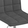 vidaXL Esszimmerstuhl Drehbar Dunkelgrau Stoff