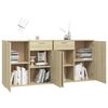 vidaXL Sideboard Sonoma-Eiche 160x36x75 cm Holzwerkstoff