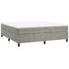 vidaXL Boxspringbettgestell Hellgrau 180x200 cm Samt