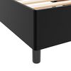 vidaXL Bettrahmen mit Matratze Schwarz 140 x 200 cm Stoff