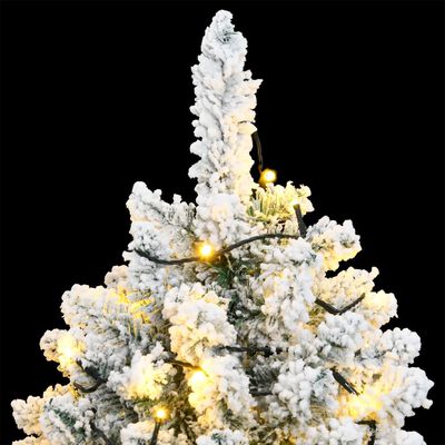 vidaXL Künstlicher Weihnachtsbaum Klappbar mit Schnee 300 LEDs 240 cm