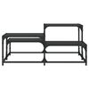 vidaXL Couchtisch Schwarz 87,5x87,5x40 cm Holzwerkstoff
