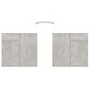 vidaXL Sideboard Betongrau 160x36x75 cm Holzwerkstoff