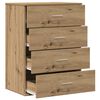 vidaXL Sideboard Artisan-Eiche 60 x 39 x 80 cm Holzwerkstoff