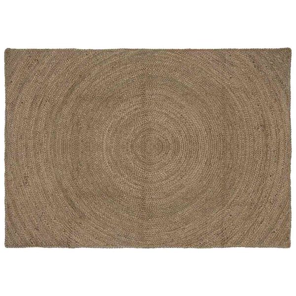 vidaXL Bereichsteppiche Rechtwinklig Grau 120 x 170 cm Jute