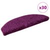 vidaXL Stufenmatten 30 Stk. 65x21x4 cm Violett Halbrund Gro&szlig;
